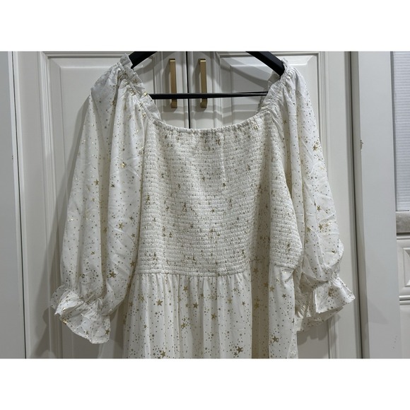 Ivy City Co Women's Midsummer Nights Dress  Stars Size 5X White - Picture 9 of 16